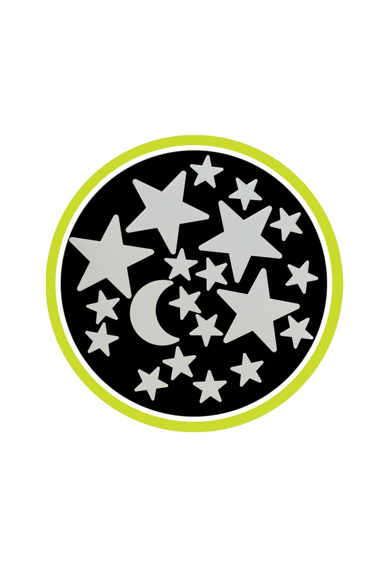 The Original Glowstars Cosmic Glow Moon & Stars Selfadhesive Pads, Alternate, color, Multicolored
