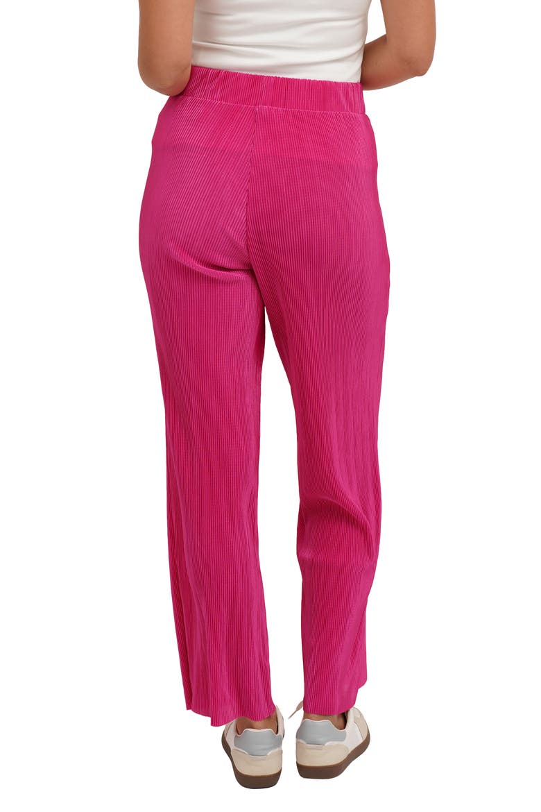 Plisse Wide Leg Pants, Alternate, color, MALIBU PINK
