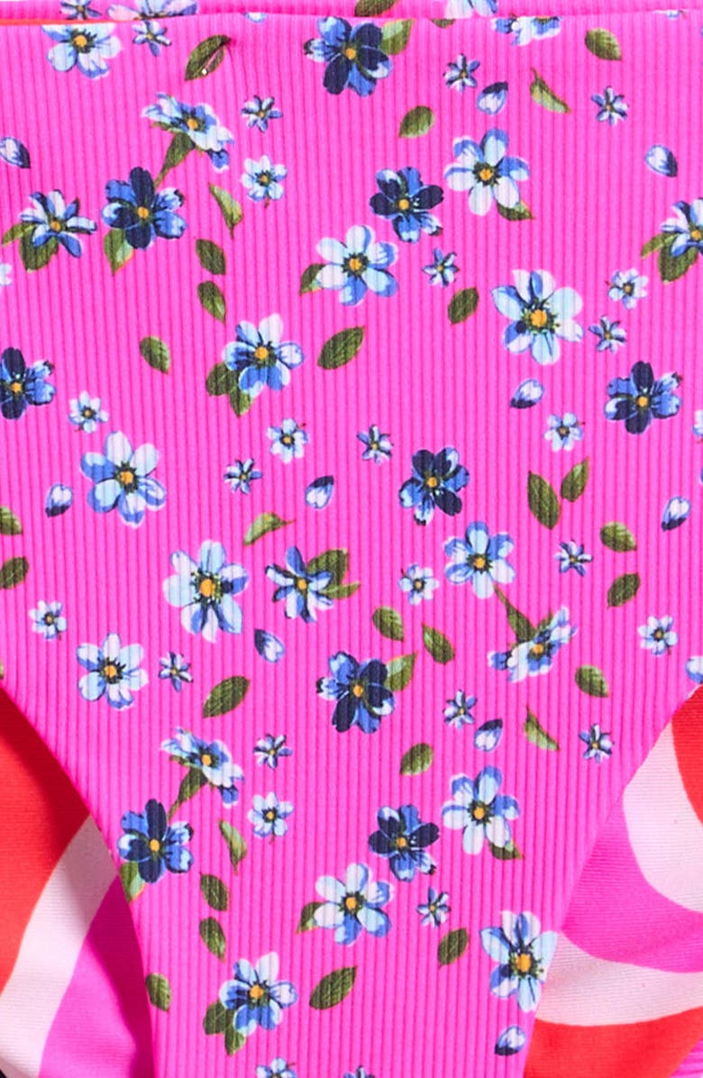 Maaji Kids' Happy Flower Mango Reversible Two-Piece Swimsuit, Alternate, color, Pink