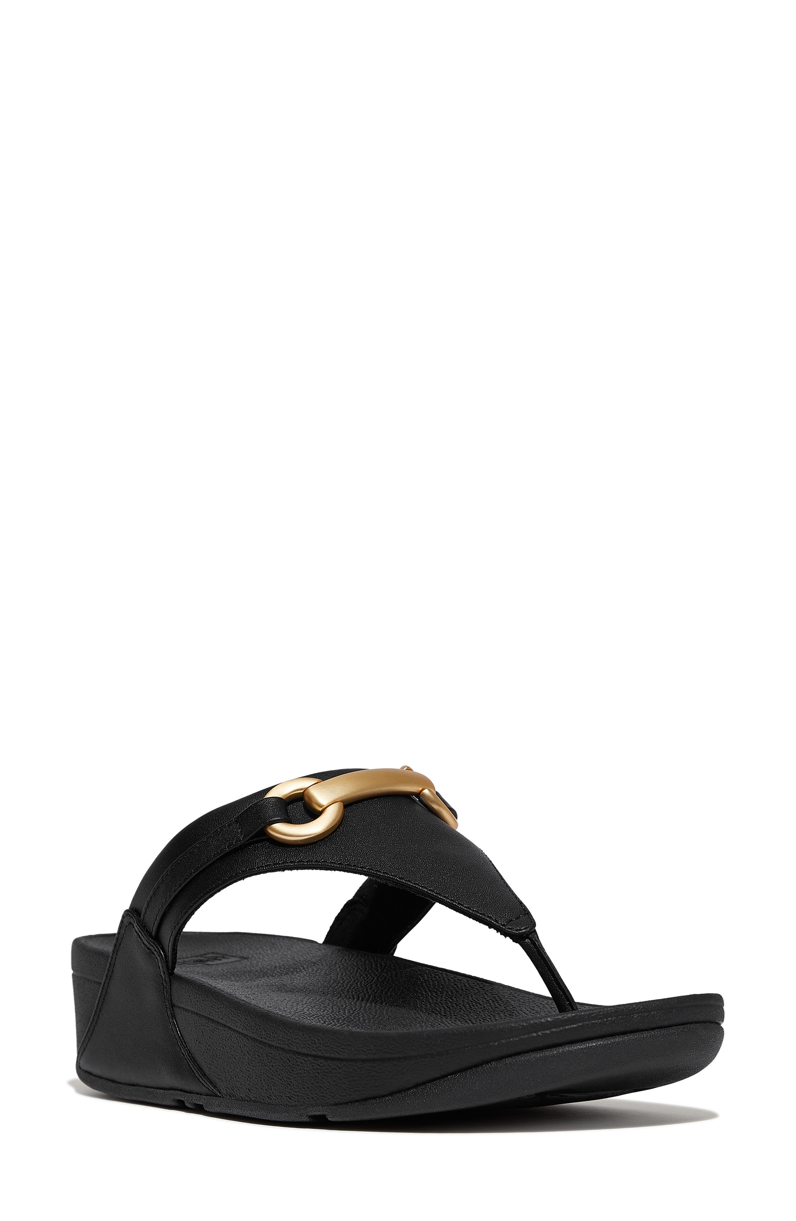 FitFlop Lulu Platform Wedge Flip Flop, Main, color, 