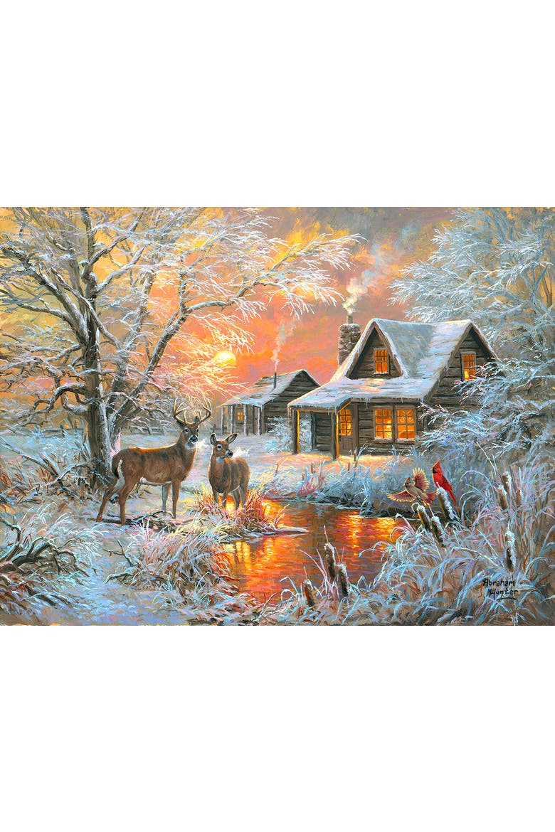 Frosty Glow 500 piece Jigsaw Puzzle for Adults, Alternate, color, Multicolor