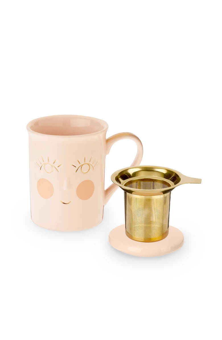 Pinky Up (Accessories) Annette Ceramic Tea Mug & Infuser, Main, color,