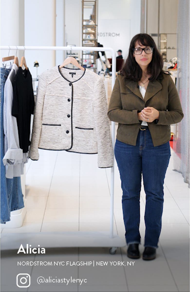Mirabelle Cotton Blend Tweed Jacket, sales video thumbnail