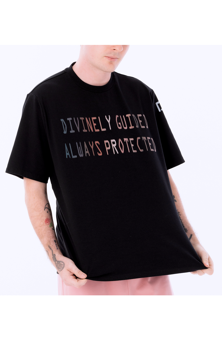 Dai Moda Always Protected Crew Neck T-Shirt, Alternate, color, Black