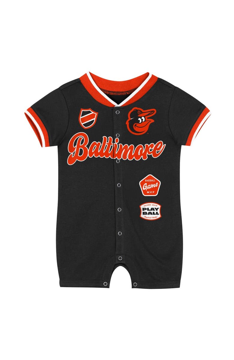 Outerstuff Infant Outerstuff Black Baltimore Orioles Pinch Coverall, Alternate, color, Black