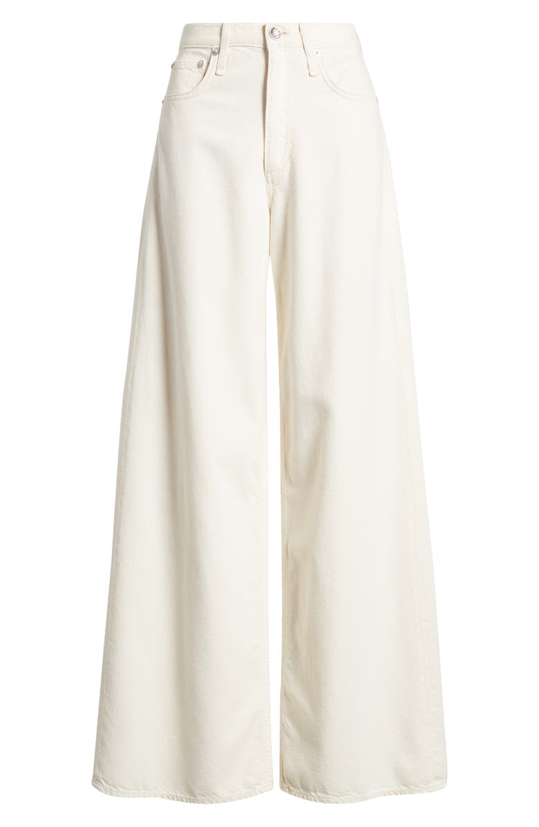 rag & bone Sofie Featherweight Wide Leg Jeans, Alternate, color, Ecru