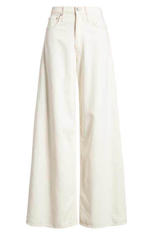 Rag & Bone Sofie Featherweight Wide Leg Jeans In White
