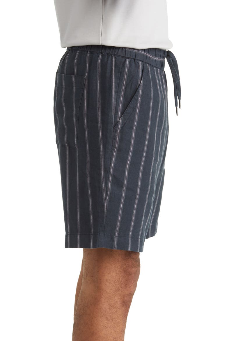 Windsor Stripe Drawstring Shorts, Alternate, color, COASTAL BLUE
