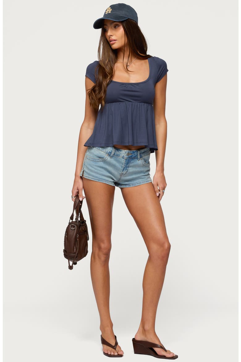 Kingsley Babydoll Top, Alternate, color, NAVY