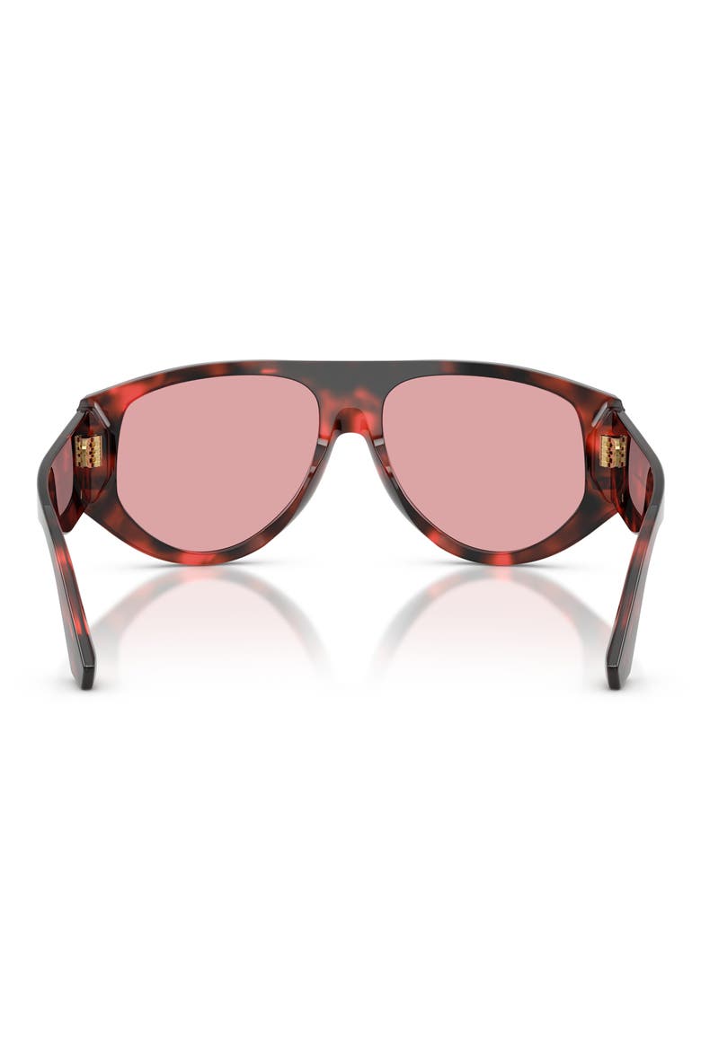 57mm Pilot Sunglasses, Alternate, color, RED HAVANA / LIGHT VIOLET