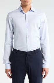 Michael Kors Slim Fit Stretch Cotton Dress Shirt