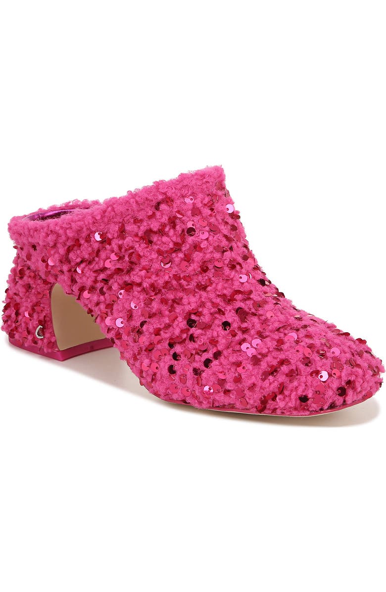 Circus NY by Sam Edelman Orin Sequin Mule, Main, color, Pink Peacock