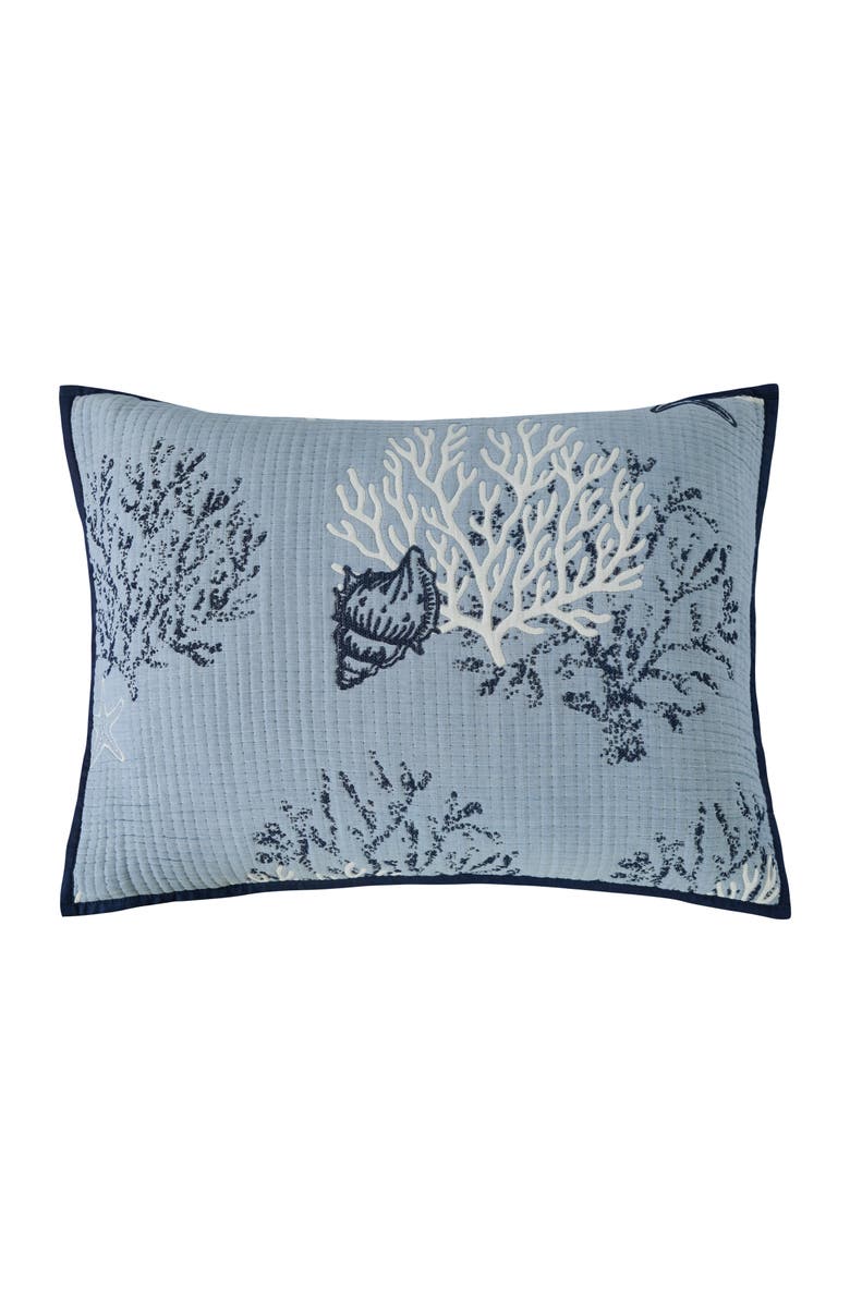 C&F Home Seaside Denim Bedding Quilt Collection - Machine Washable, Alternate, color, Blue