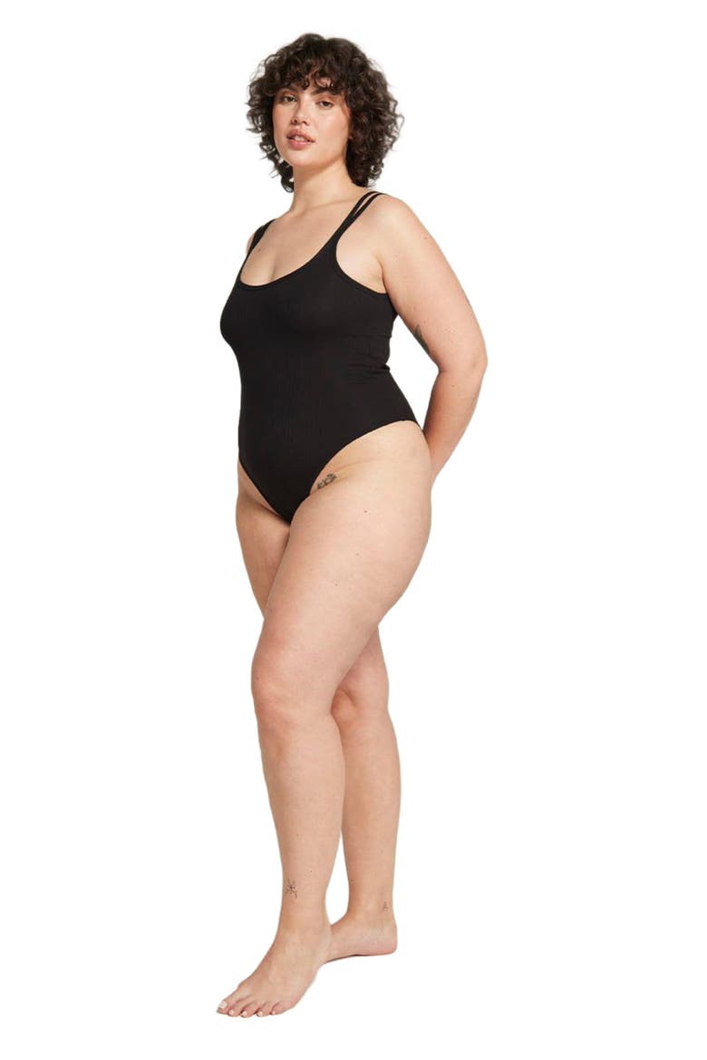 The Organic Cotton Classic Bodysuit, Alternate, color, Black