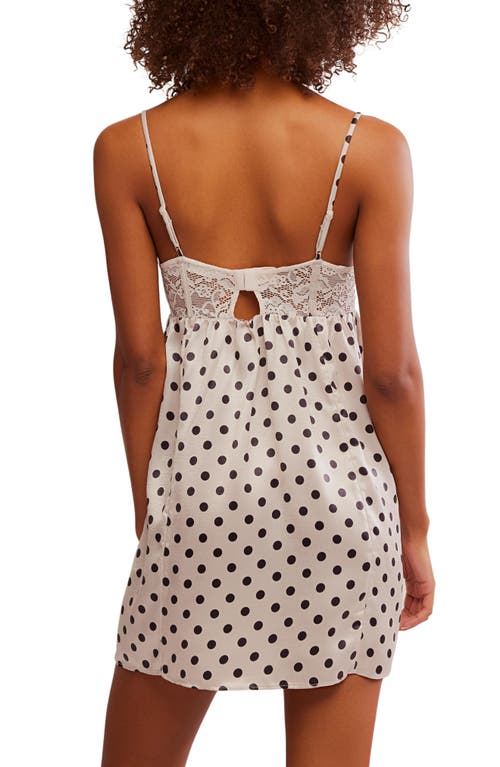 Free People X Intimately Fp Midnight Muse Mini Slip Dress In Animal Print