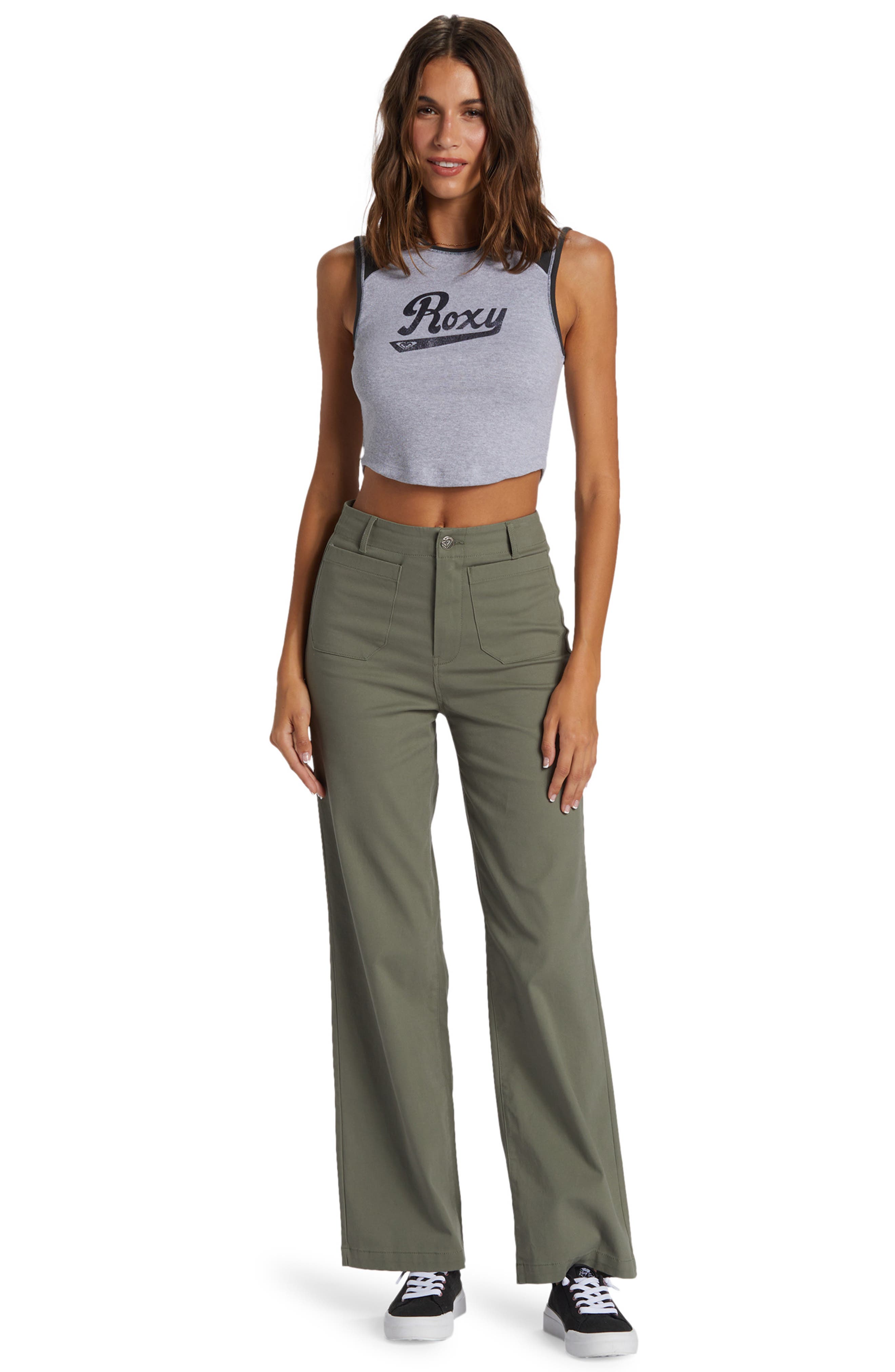 Roxy Script Logo Crop Graphic Tank (Women) | Nordstromrack
