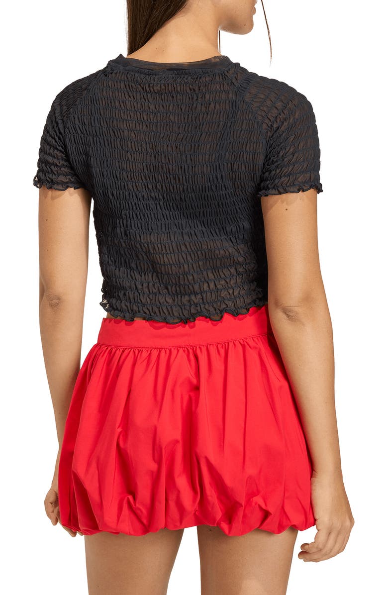 adidas Originals Smocked Cali T-Shirt, Alternate, color,