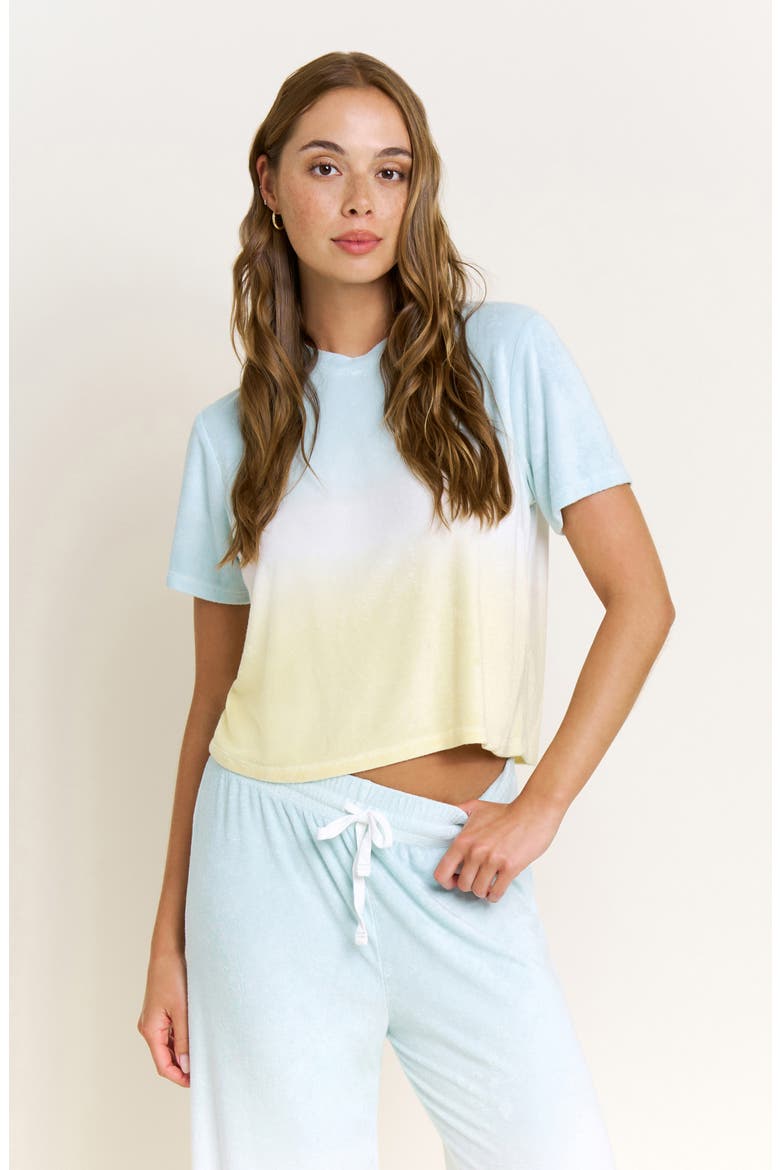 Take a Break Terry Pajamas, Alternate, color, SUNRISE DIP-DYE