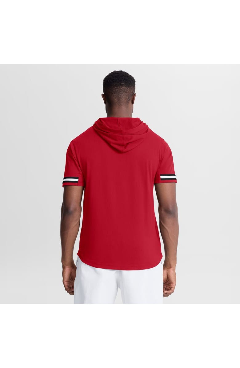 FANATICS Men's Fanatics Red Atlanta Falcons Optimal Play Short Sleeve Hooded T-Shirt, Alternate, color, Red