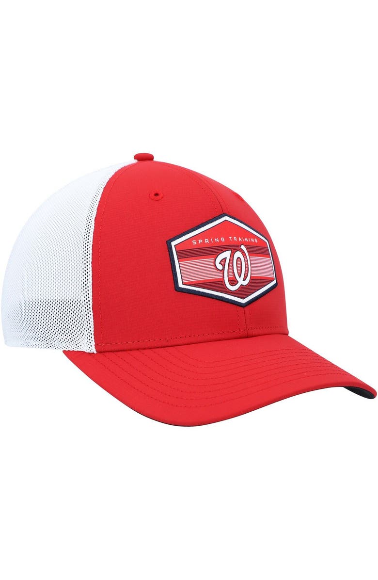 '47 Men's '47 Red/White Washington Nationals Spring Training Burgess Trucker Adjustable Hat, Alternate, color, Red