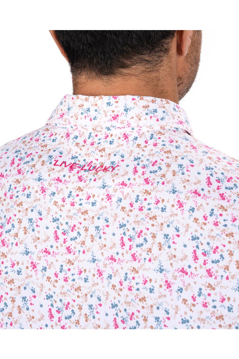 Raspberry Smash Polo, Alternate, color, White Multi