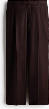 H&M Relaxed Fit Tailored Linen-blend Trousers