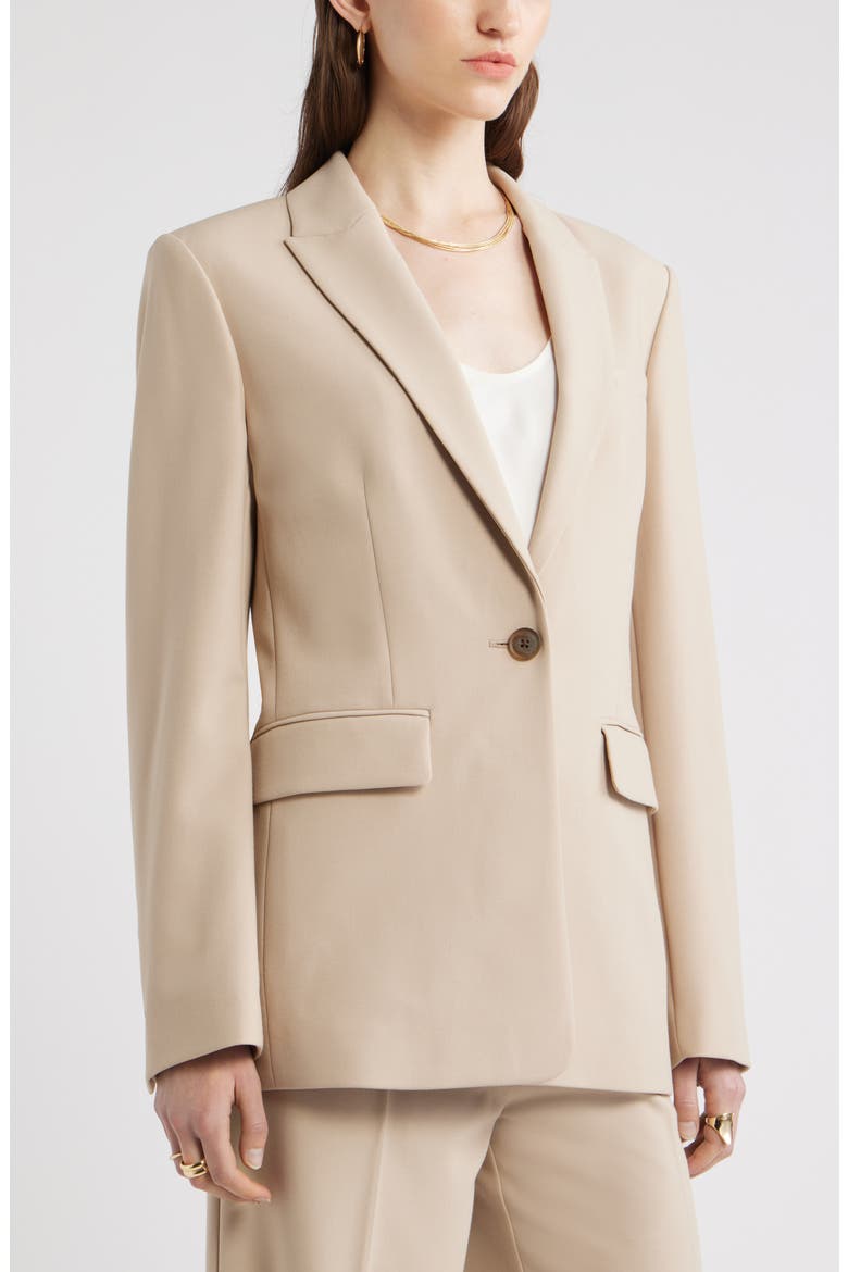 The Ingrid Classic Fit Blazer, Alternate, color, BEIGE HUMUS