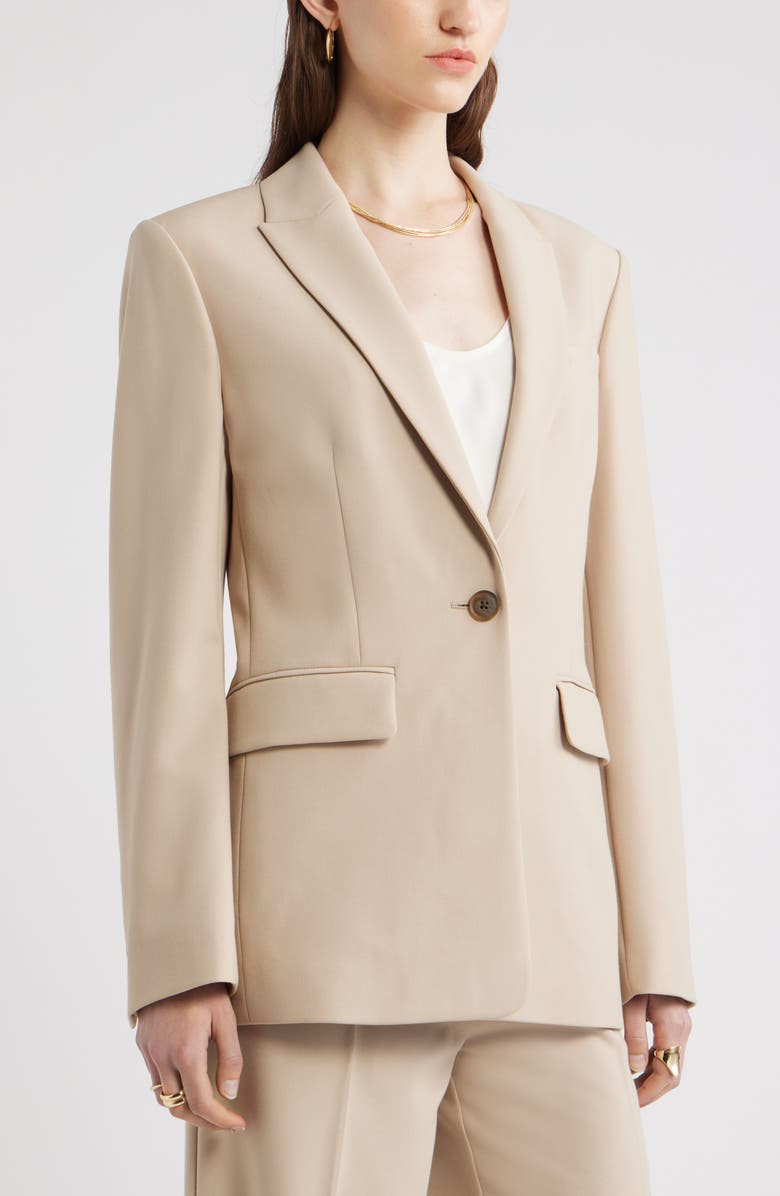 Nordstrom The Ingrid Classic Fit Blazer, Alternate, color, Beige Humus