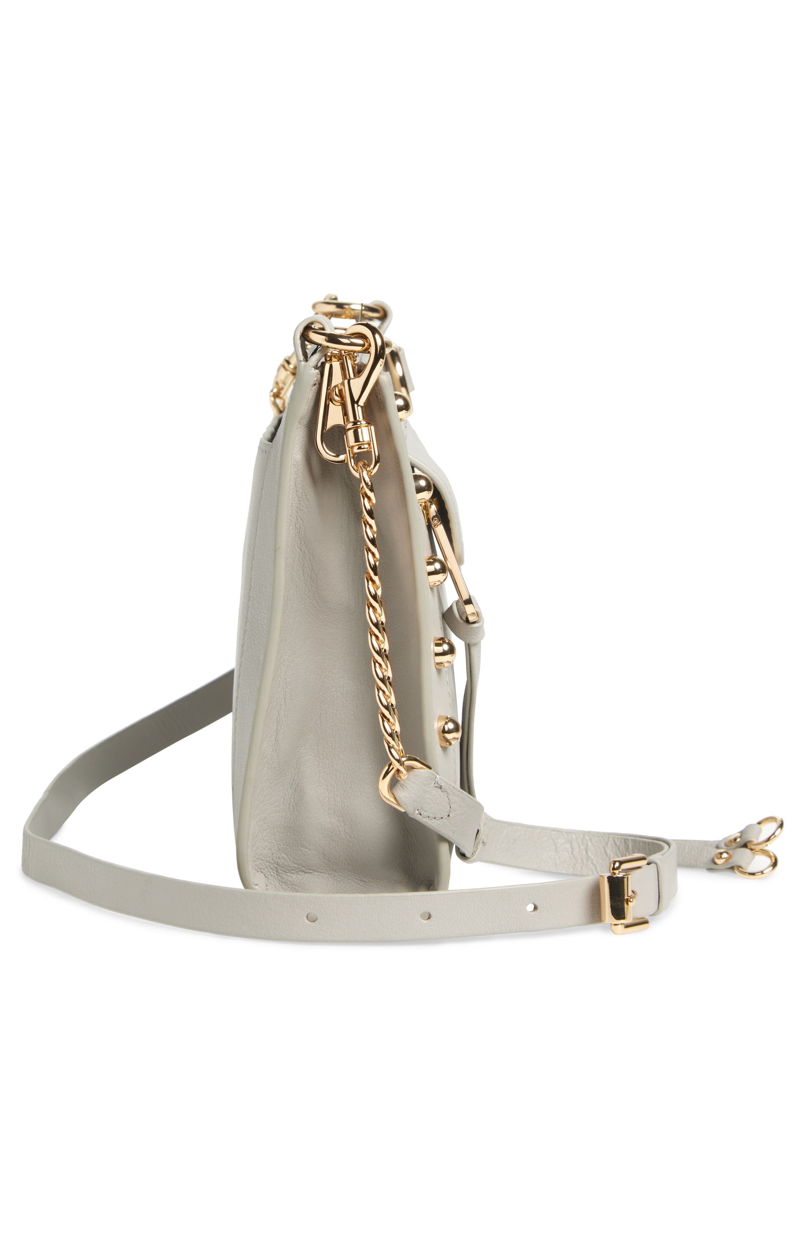 Rebecca Minkoff M.A.B. Studded Leather Crossbody Bag, Alternate, color, 
