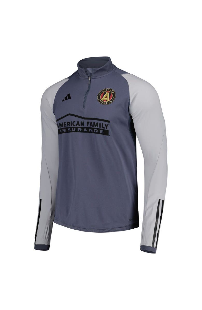 adidas Men's adidas Gray Atlanta United FC 2023 On-Field AEROREADY Quarter-Zip Training Top, Alternate, color, Gray