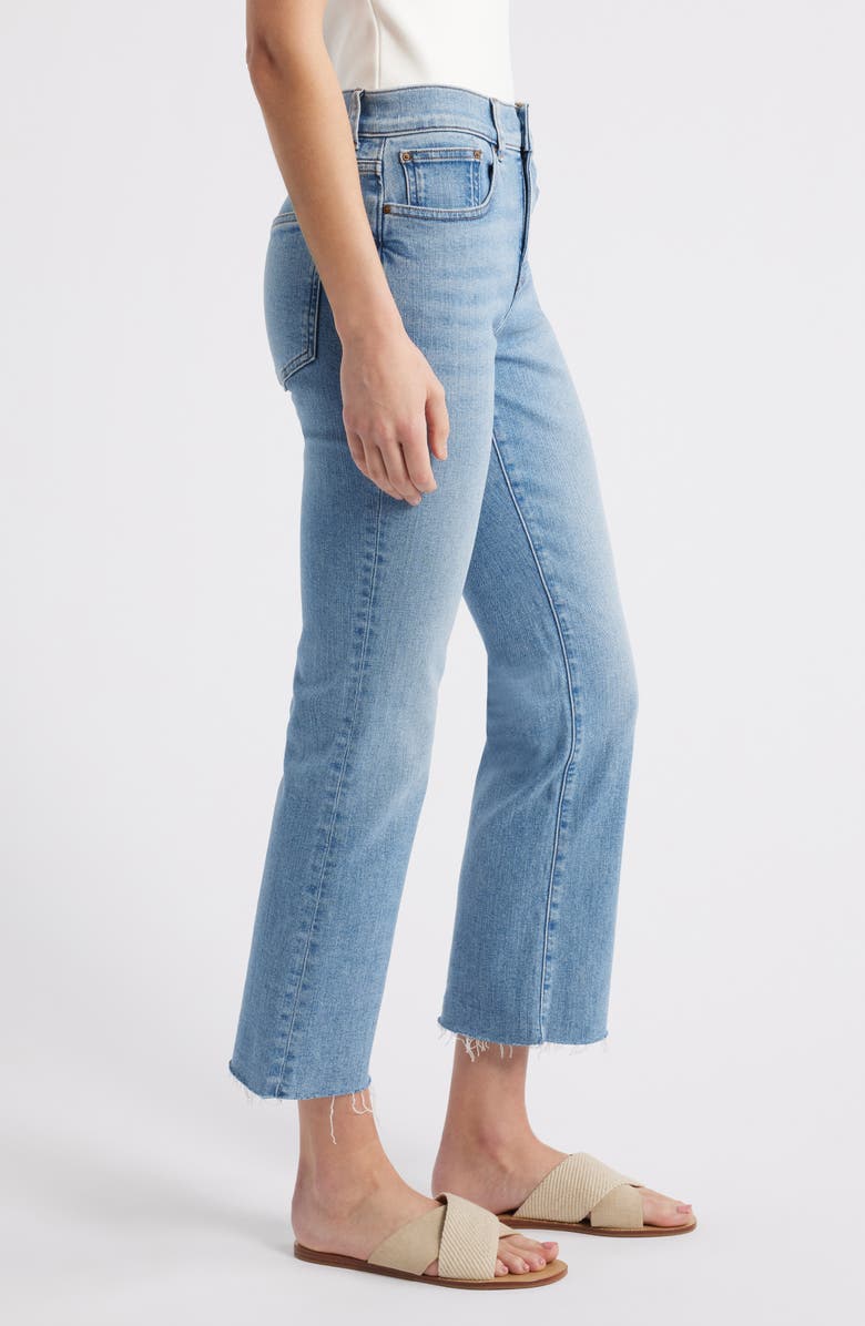 Madewell Kick Out Raw Hem Crop Jeans, Alternate, color, Altoona Wash