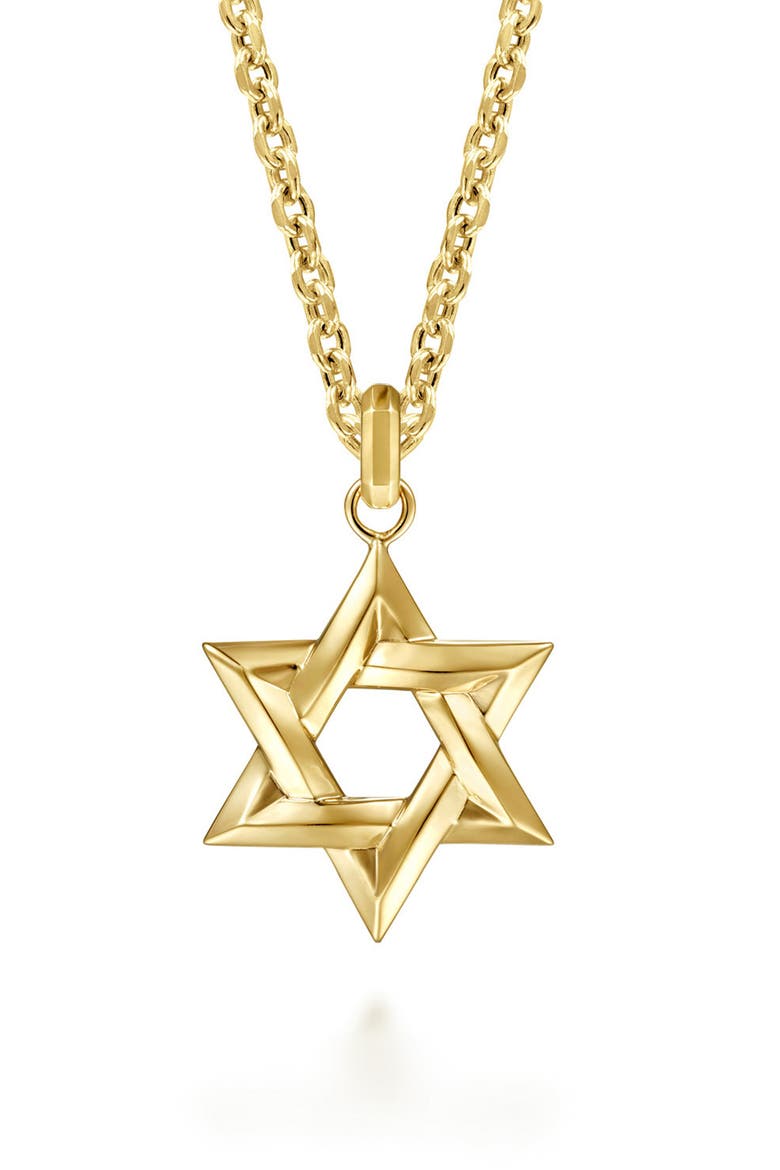 Modern Relics 14k Gold Star of David Pendant, Alternate, color, 14K YELLOW GOLD