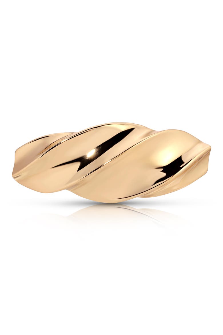 Golden Twist Barrette, Main, color, GOLD