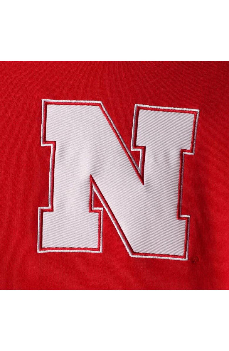 STADIUM ATHLETIC Women's Scarlet Nebraska Huskers Team Big Logo Pullover Hoodie, Alternate, color, Scarlet