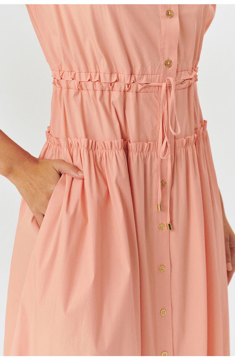 Exquise Kamryn Midi Dress, Alternate, color, Salmon