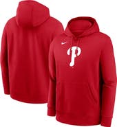 Nike Men's Nike Red Philadelphia Phillies Logo Club Fleece Pullover Hoodie