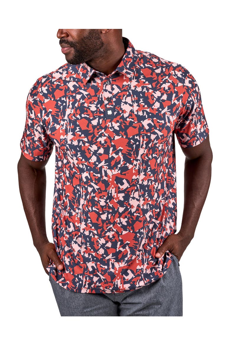Camo Mix Polo, Main, color, Brandy