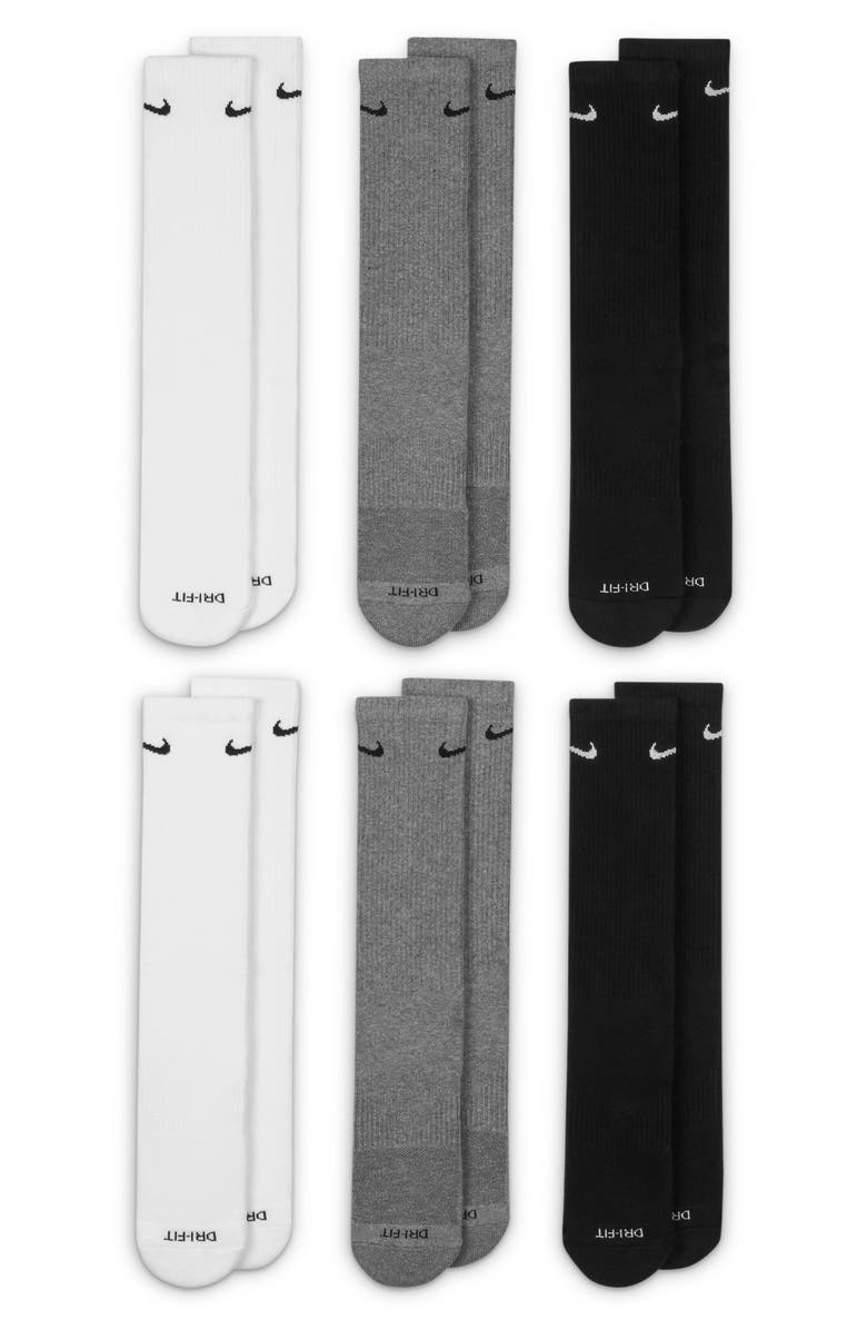 Nike Kids' 6-Pack Crew Socks, Main, color,