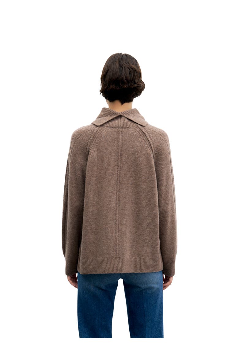 Robi Wool Blend Roll Neck Sweater, Alternate, color, Camel