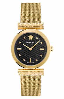 Versace Regalia Mesh Strap Watch, 34mm
