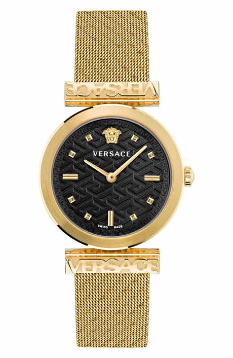 Versace Regalia Mesh Strap Watch, 34mm