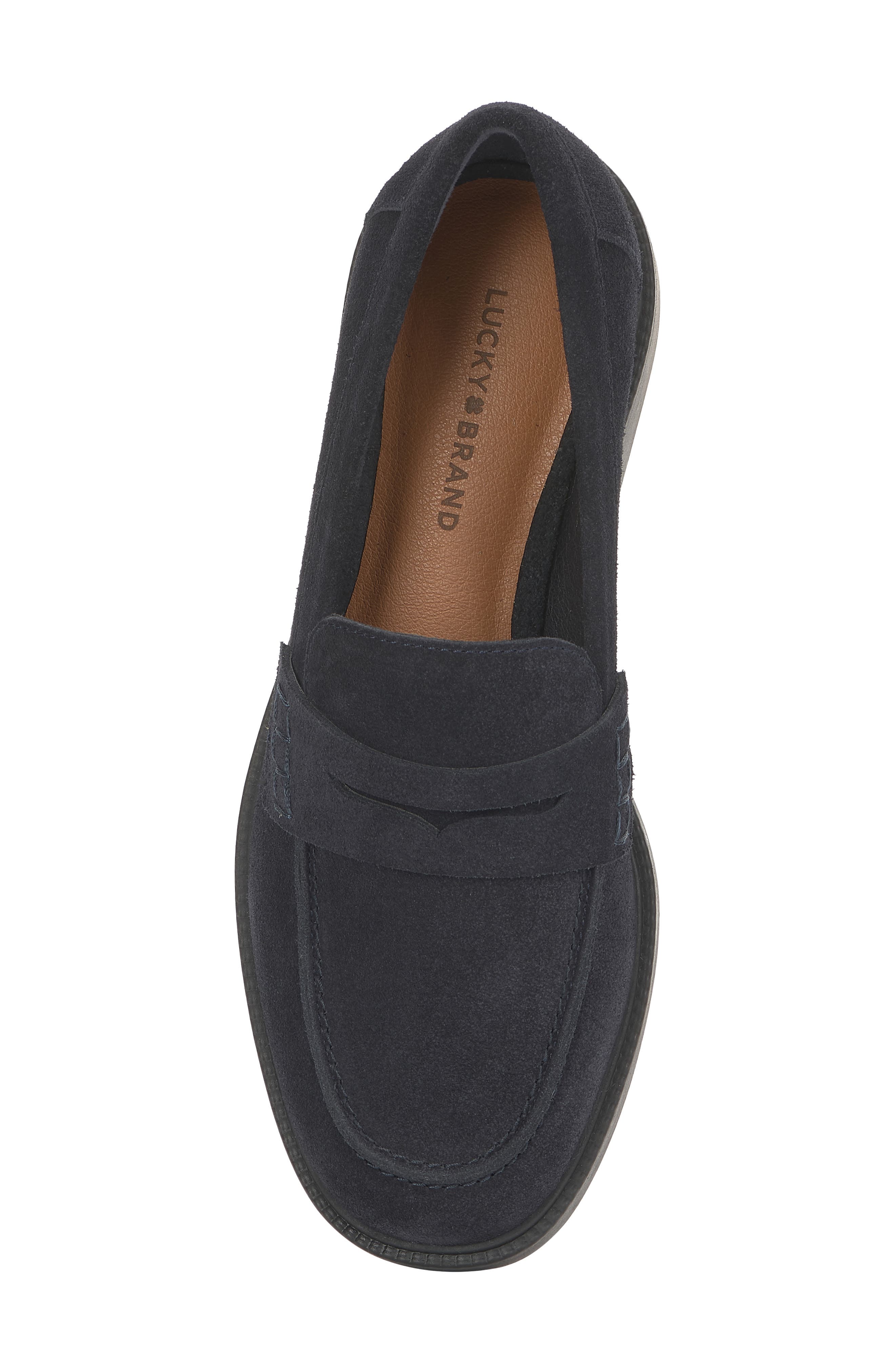 Shyloe Penny Loafer, Alternate, color, DARK BLUE
