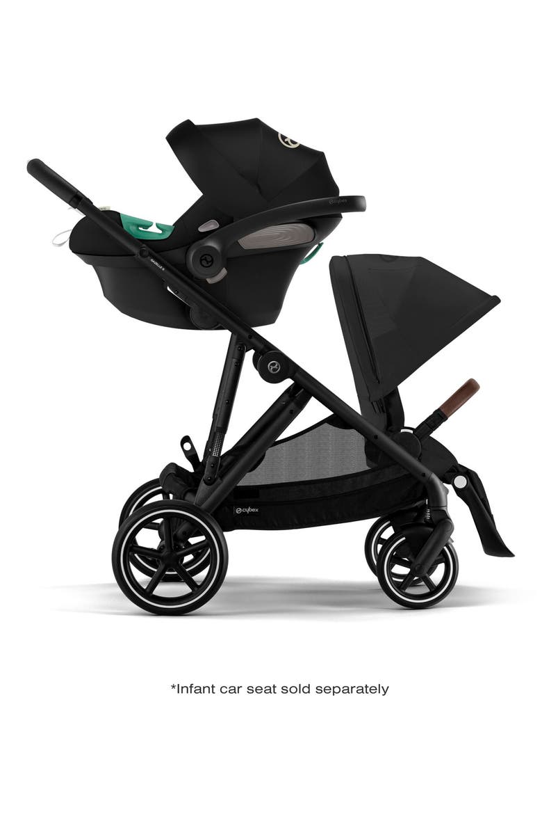 Gazelle S Stroller, Alternate, color, MOON BLACK/BLACK