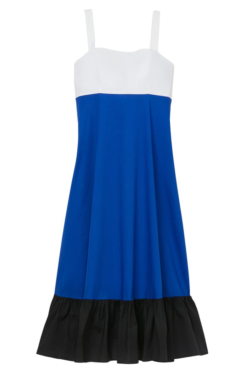 Kate Spade New York al fresco colorblock stretch cotton dress, Alternate, color, 