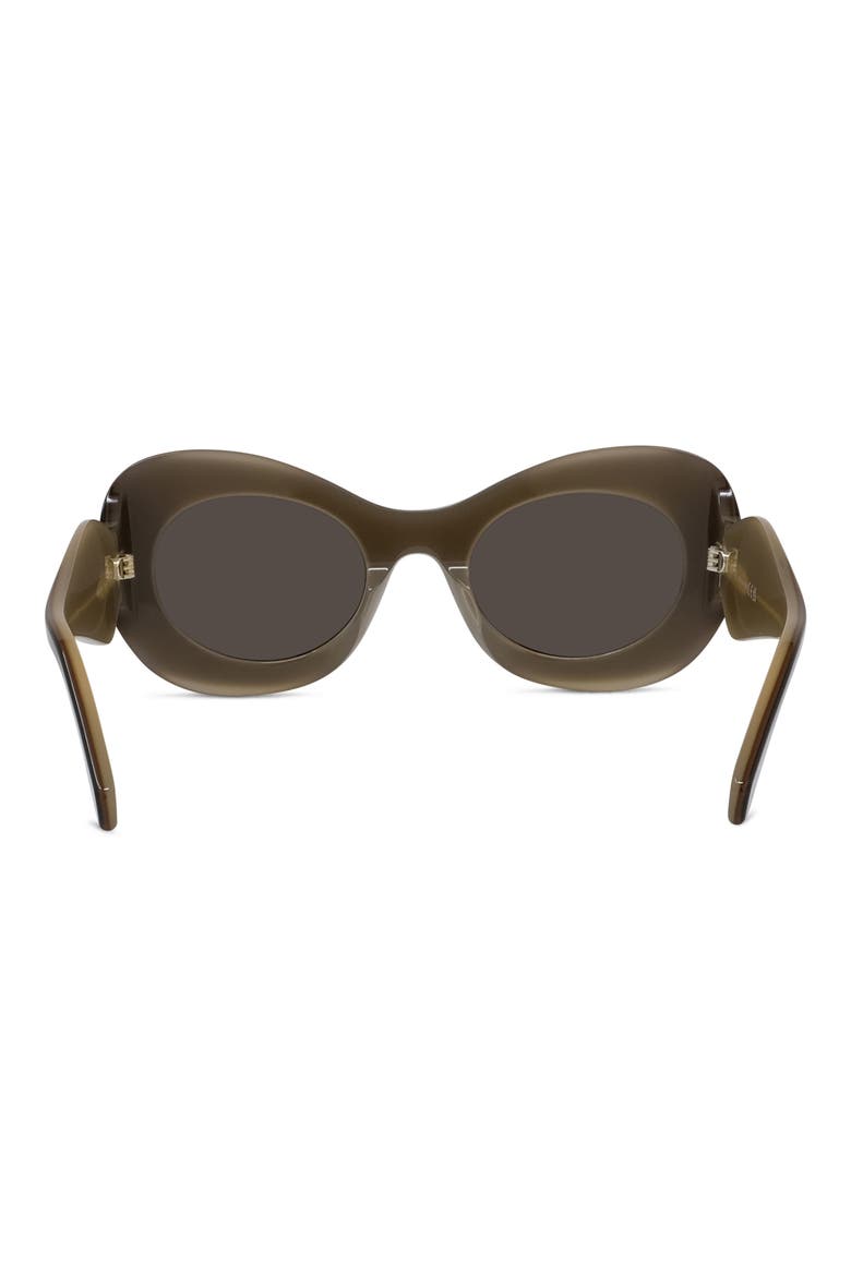 Signature 52mm Cat Eye Sunglasses, Alternate, color, SHINY BLACK / BROWN