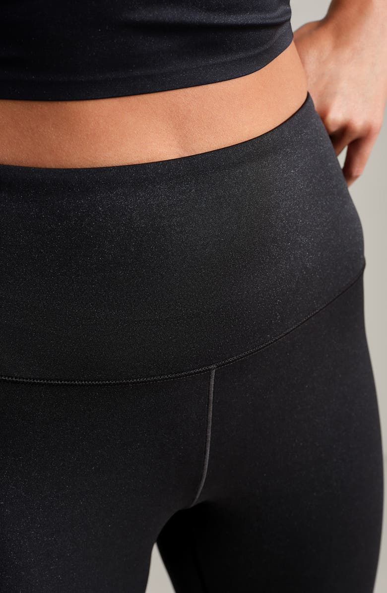 Rhone Shimmer Ankle Leggings, Alternate, color, Pure Black