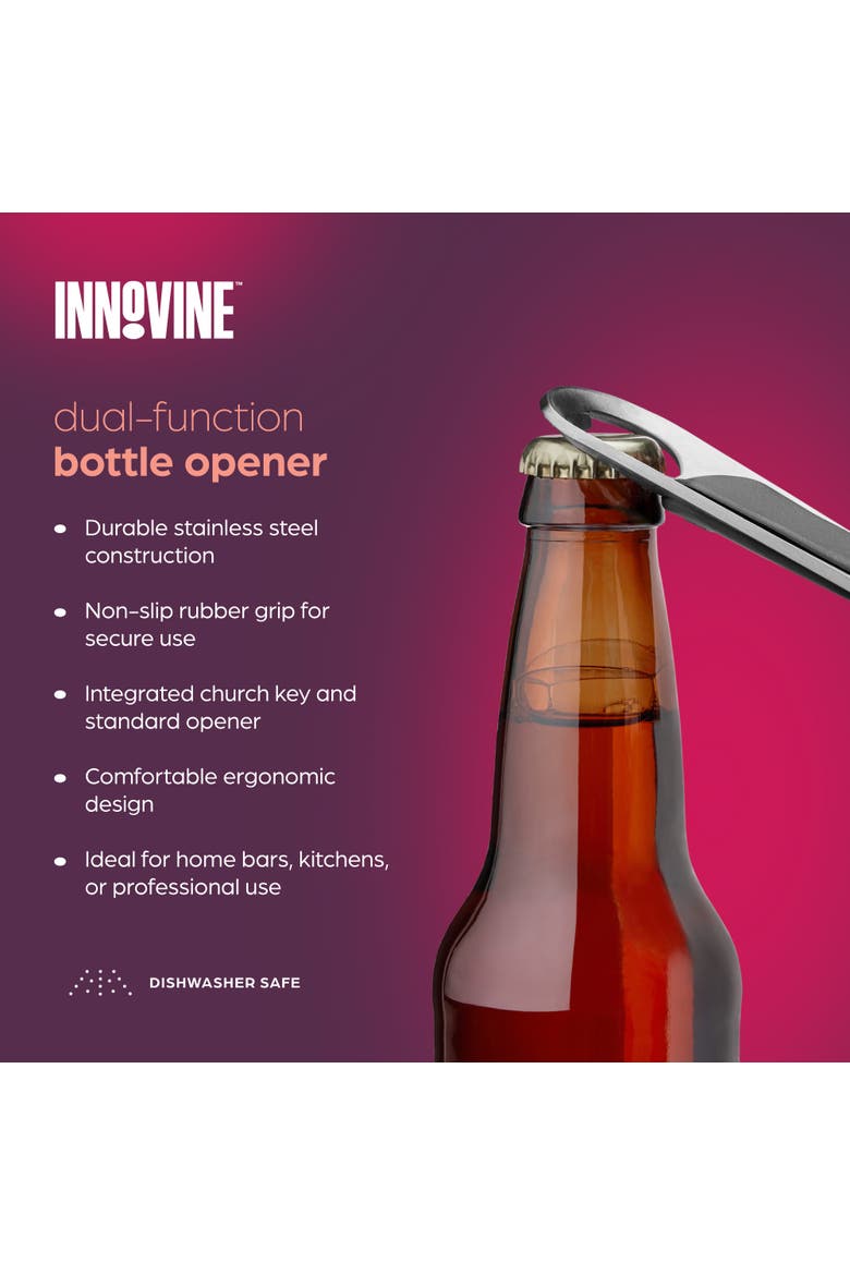 Dual-Function Bottle Opener, Alternate, color, Silver