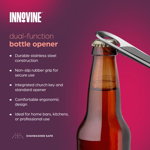 Innovine Dual-function Bottle Opener In Silver