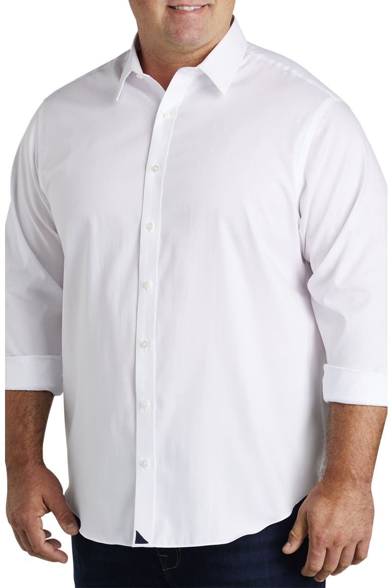 Big & Tall Las Cases Sport Shirt, Main, color, WHITE