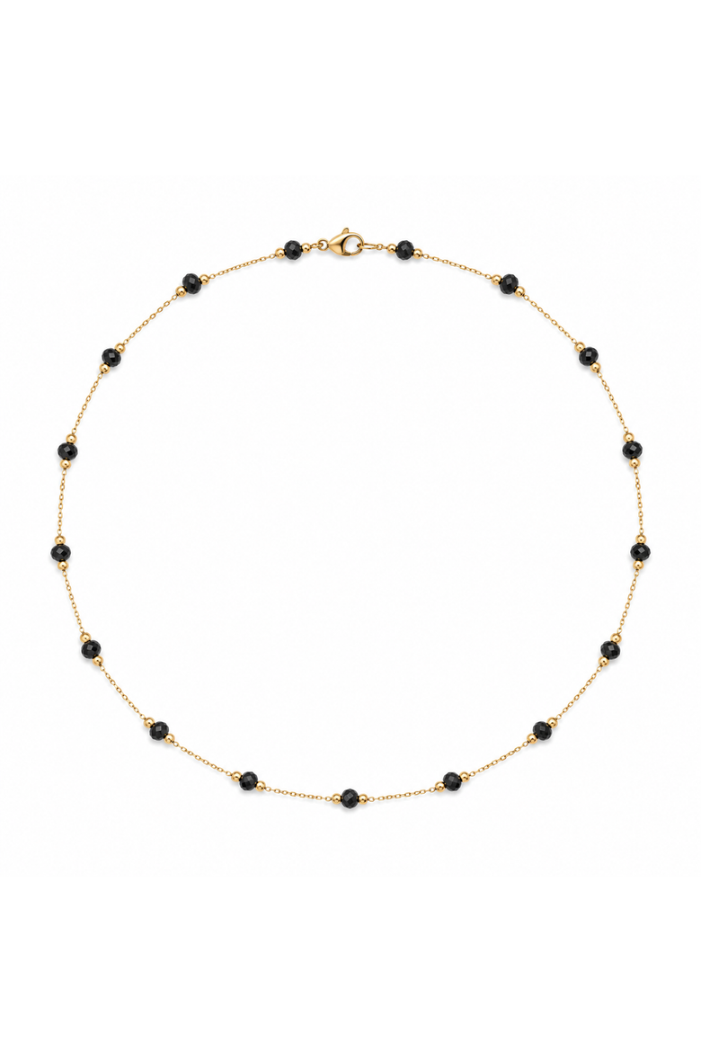 Nocturnal Bead Necklace, Main, color, Gold